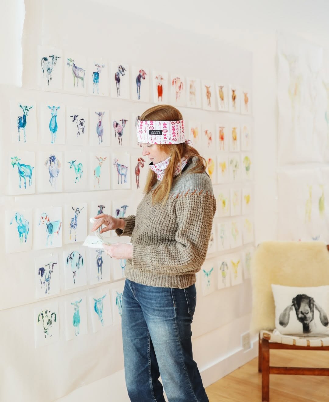 Photo shared by Skida Headwear & Accessories on January 16, 2026 tagging @bigpicturefarm, and @maaikephoto. May be art of text.