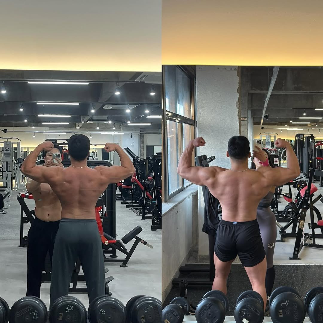 bigtankbro 게시물 이미지: 오늘 수업 중에 회원님이 선생님 등이 엄청 좋아지셨어요 하셔서
1년 전 사진을...
