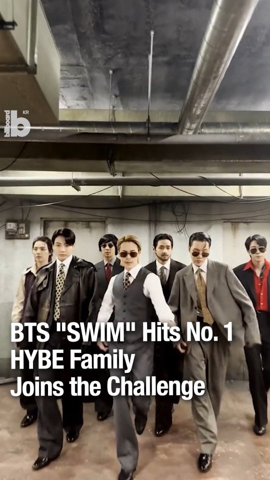 billboard_korea 게시물 이미지: BTS “SWIM,” is sweeping the global charts,...