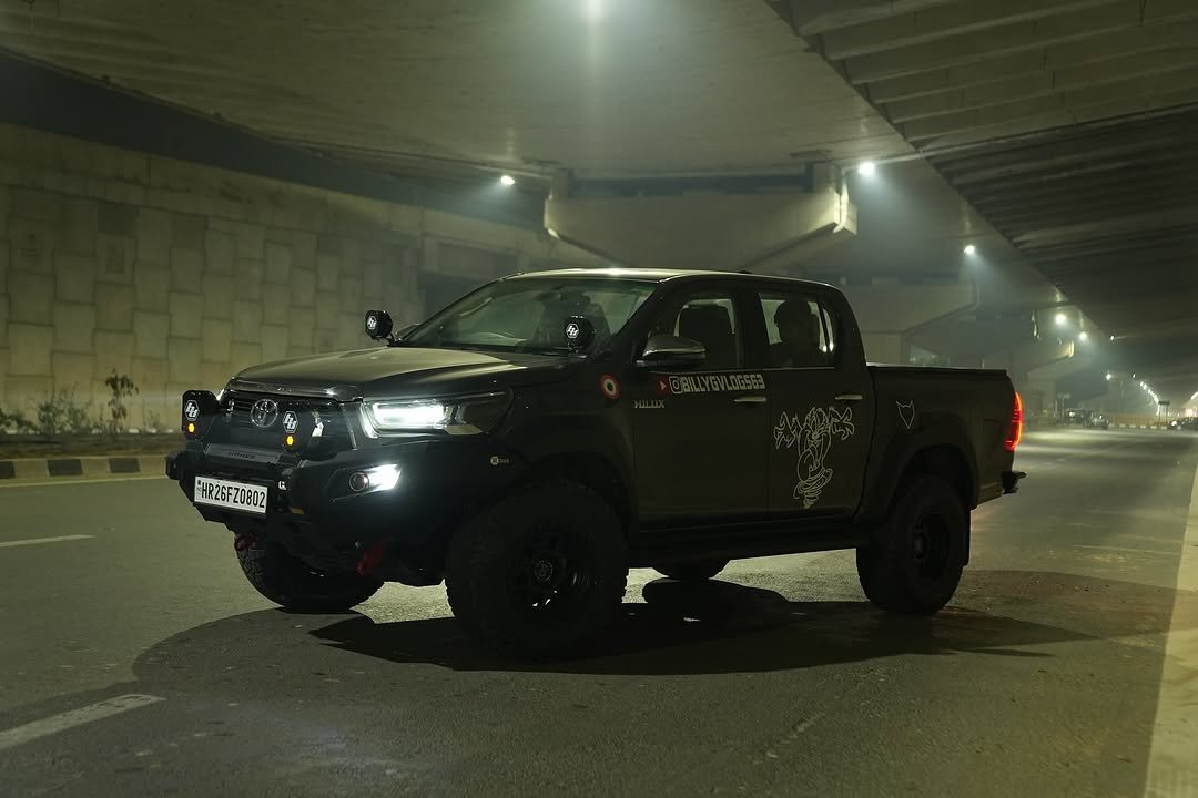 Photo by Inderdeep Singh on November 06, 2025. May be an image of truck, car, wheel, road and text.