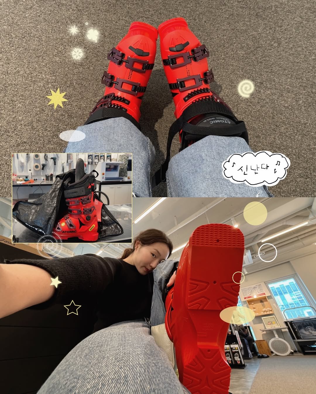 Photo by 현뱌 on January 20, 2026. May be an image of sandals, boots, toecap shoes, sneakers and text.