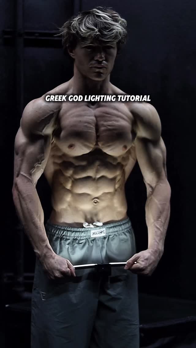 bjarnson_fitness 게시물 이미지: Greek God lighting tutorial 😈 @gym.lamp_ code...
