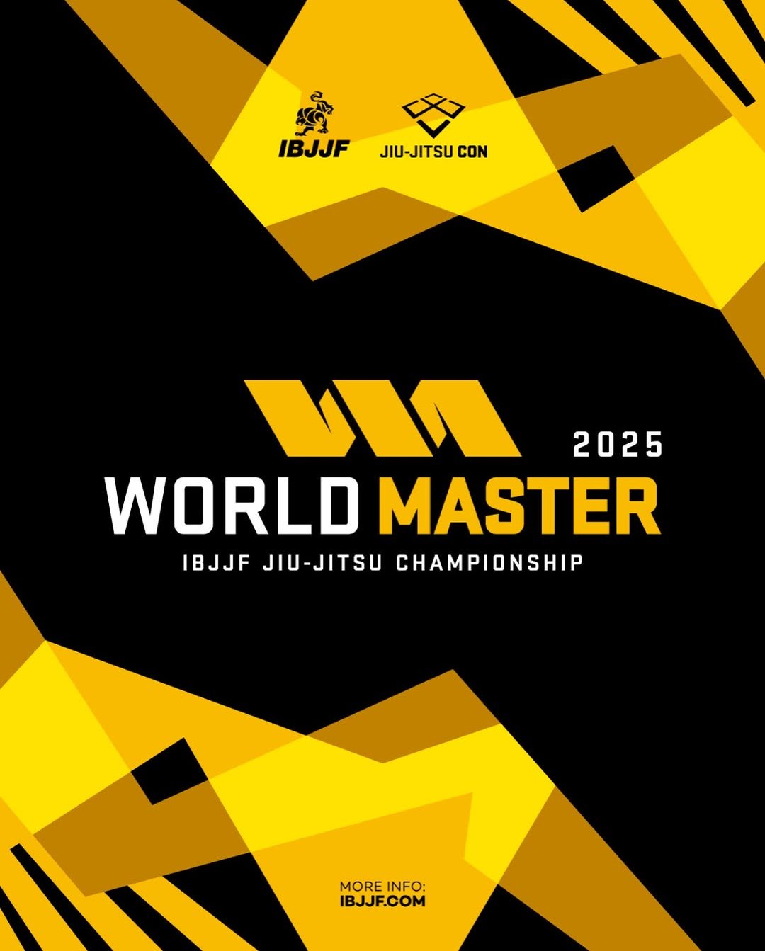 Photo by 주짓수매거진 on August 30, 2025. May be an illustration of ‎poster and ‎text that says '‎IBJJF JIU-JITSU CON ص 2025 WORLD NORLDMASTER MASTER IBJJF JIU-JITSU CHAMPIONSHIP MORE MOREINFO: INFO: IBJJF.COM‎'‎‎.