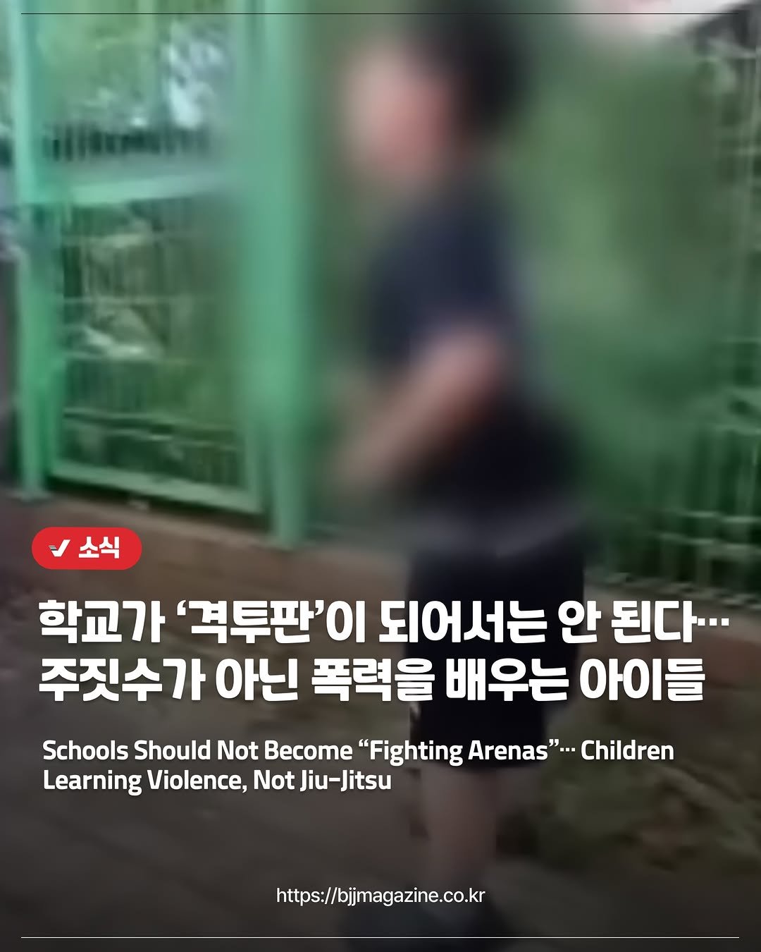 bjjmag_kr 게시물 이미지: #주짓수매거진

학교가 ‘격투판’이 되어서는 안 된다… 주짓수가 아닌 폭력을 배우는...