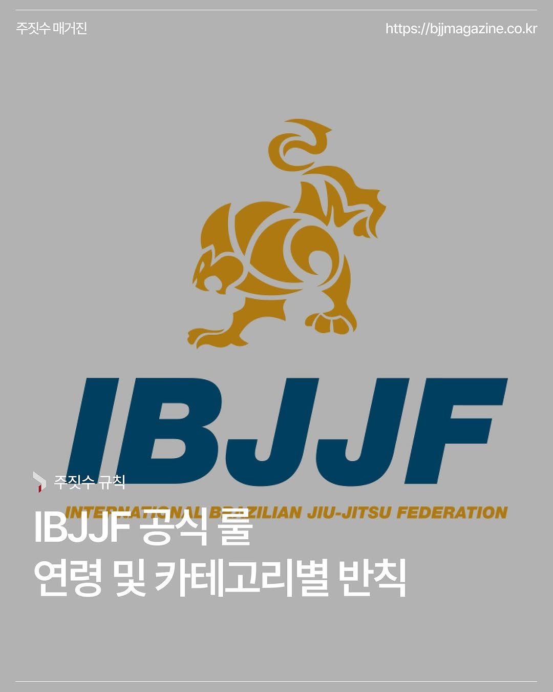 bjjmag_kr 게시물 이미지: #주짓수매거진

🥋IBJJF 공식 룰연령 및 카테고리별 반칙

📲...