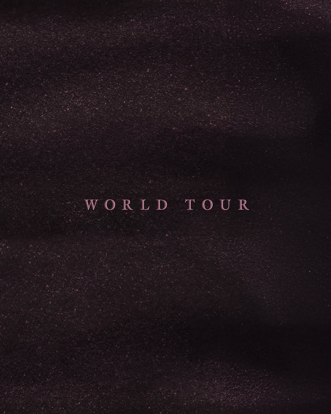 Photo by BLΛƆKPIИK on September 18, 2025. May be an image of poster, magazine and text that says 'WORLDTOUR WORLD TOUR'.