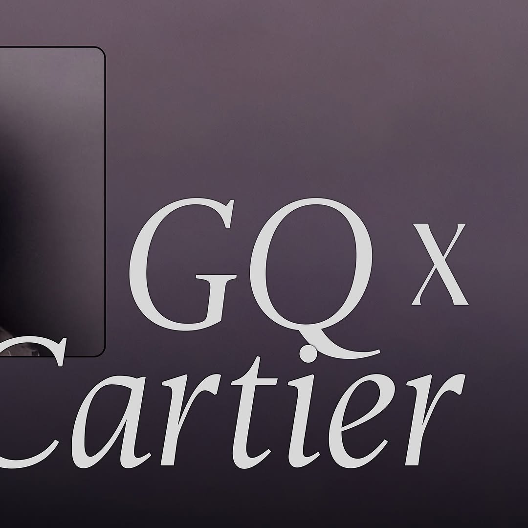 Photo shared by BLISSOO on November 13, 2025 tagging @cartier, @gq_korea, and @sooyaaa__. May be an image of wrist watch, magazine and text that says 'GQ X artier'.