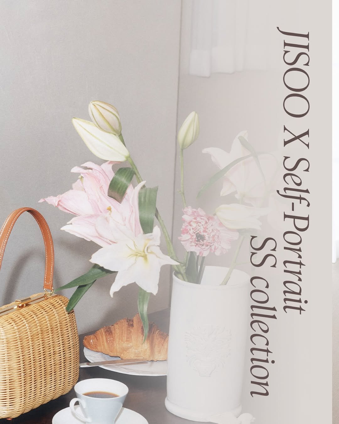 Photo shared by BLISSOO on February 05, 2026 tagging @mrselfportrait, and @sooyaaa__. May be an image of placemat, poster, kitchenware, white lily, baby's-breath, lily and text that says 'S SS Self-Portrait collection'.