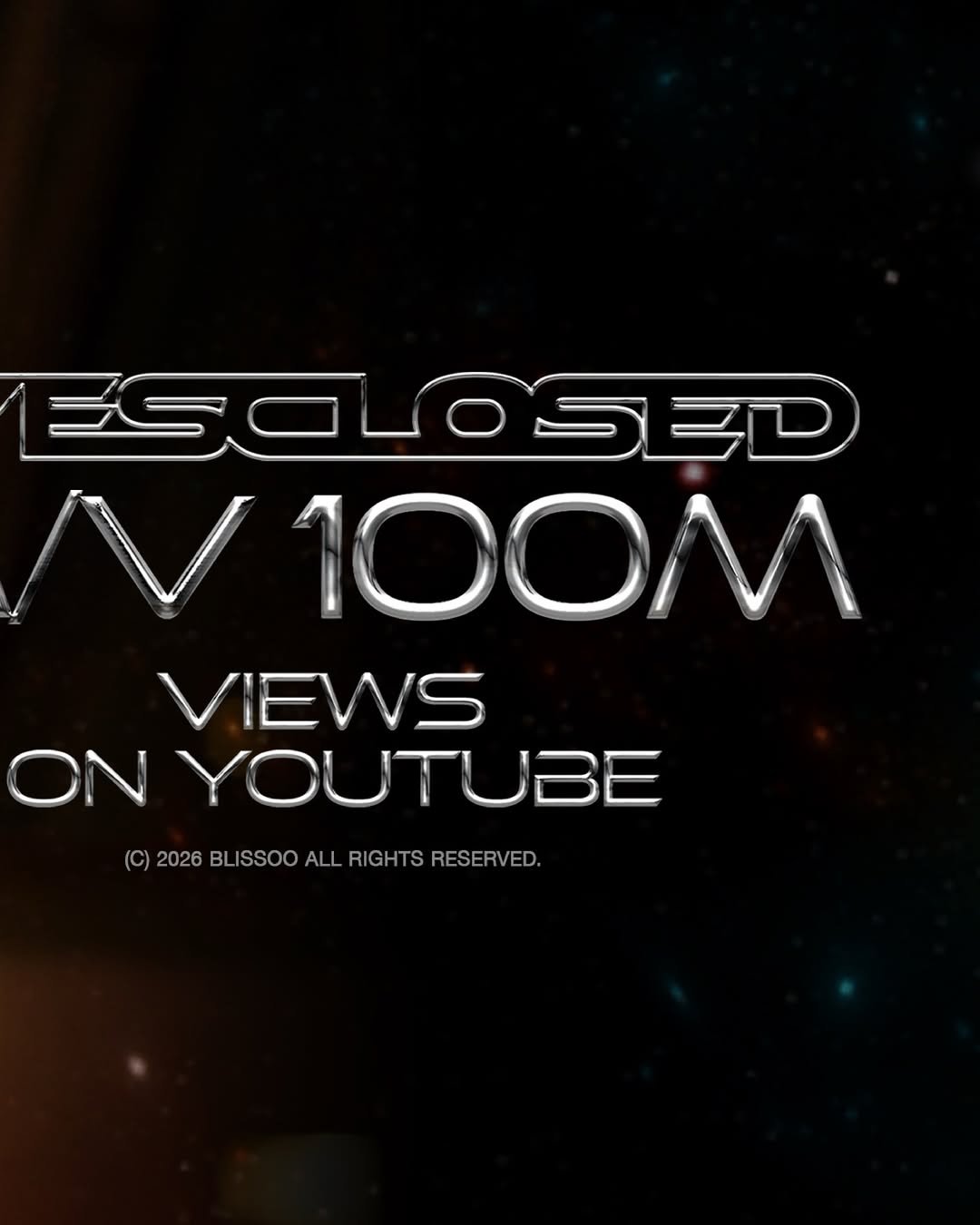 Photo shared by BLISSOO on April 28, 2026 tagging @zayn, and @sooyaaa__. May be an image of screen, poster, magazine and text that says 'ESOLOSED 100M VIEWS ON ONYOUTUBE (C) 2026 (9)2023BLSSOOAL.RIGHTSRESERVED. BLISSOO ALL RIGHTS RESERVED.'.