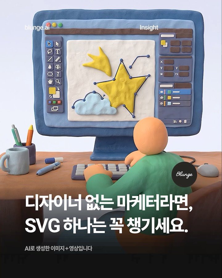 blunge.ai.kr 게시물 이미지: 디자이너 없는 마케터라면, SVG 하나는 꼭 챙기세요.(마지막장에 블런지 Svg...