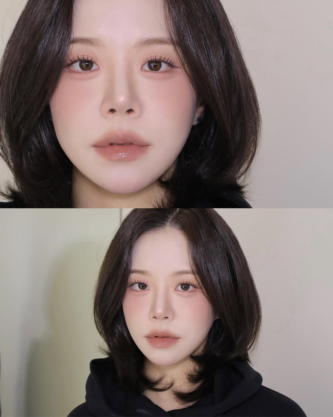 Photo shared by 벨르메종 디자이너 on September 26, 2025 tagging @holikaholika_official, @lilybyred_official, @ipknofficial, @alternativestereo, and @a.chicosmetics. May be an image of one or more people, makeup, hair and text.