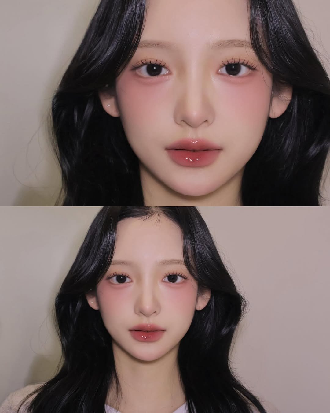 Photo shared by 벨르메종 실장 on January 16, 2026 tagging @wakemake_official, @naming.cosmetic, @tiptoe_makeup, @twoslashfour, and @teoandthe_official. May be a closeup of one or more people, hair and text.