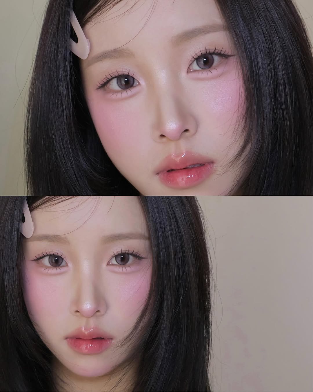 Photo shared by 벨르메종 디자이너 on August 21, 2025 tagging @2an_official. May be a closeup of 2 people, hair and text.