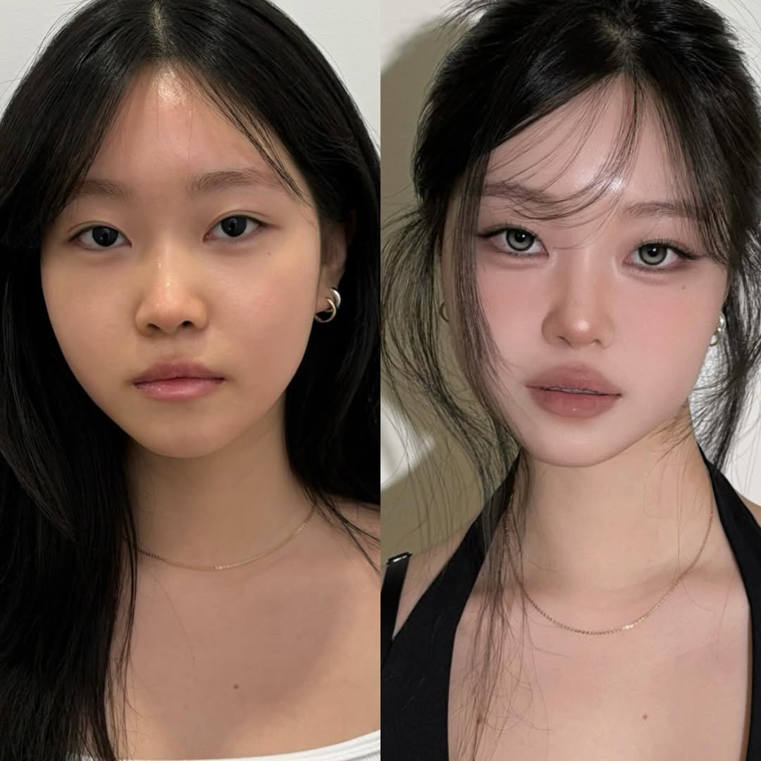 Photo by 벨르메종 원장 | 다희•채희 on April 02, 2026. May be an image of one or more people, hair, eyeliner and text.