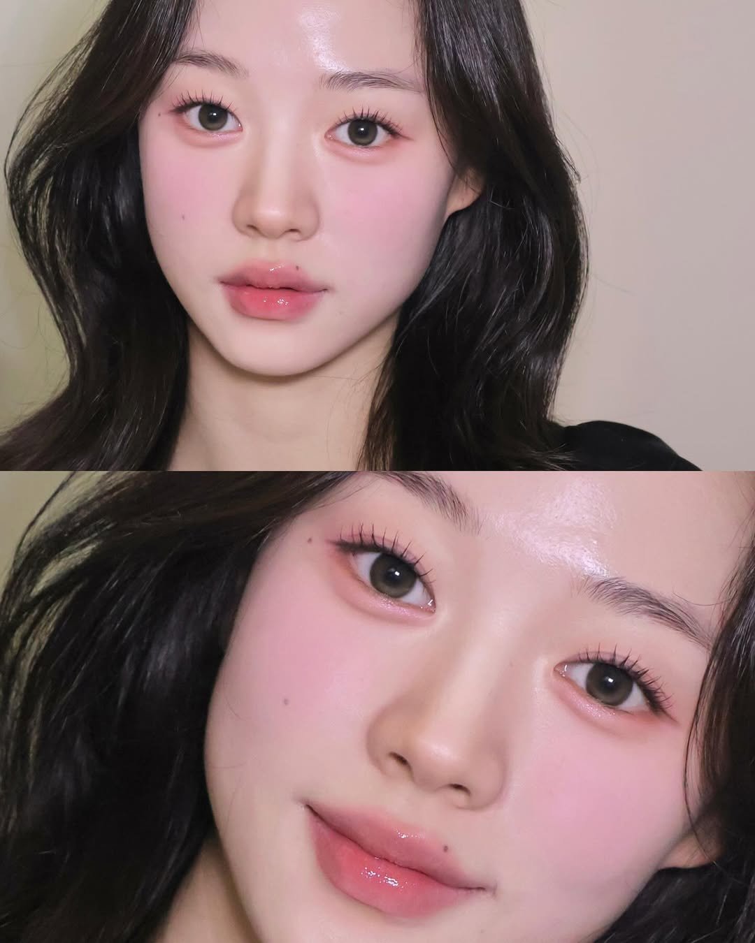 Photo shared by 벨르메종 원장 | 다희•채희 on January 17, 2026 tagging @clio_official, @sooador, @tooq.official, and @naming.cosmetic. May be an image of one or more people, makeup, hair, eyeliner and lipstick.