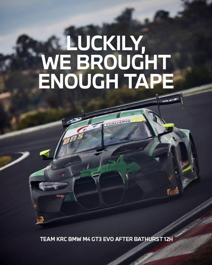 Photo shared by BMW M Motorsport 🏆 on February 16, 2026 tagging @team_krc.racing, @cunfan, @maxime.oosten, and @max.hesse. May be an image of racing vehicles, race car and text.