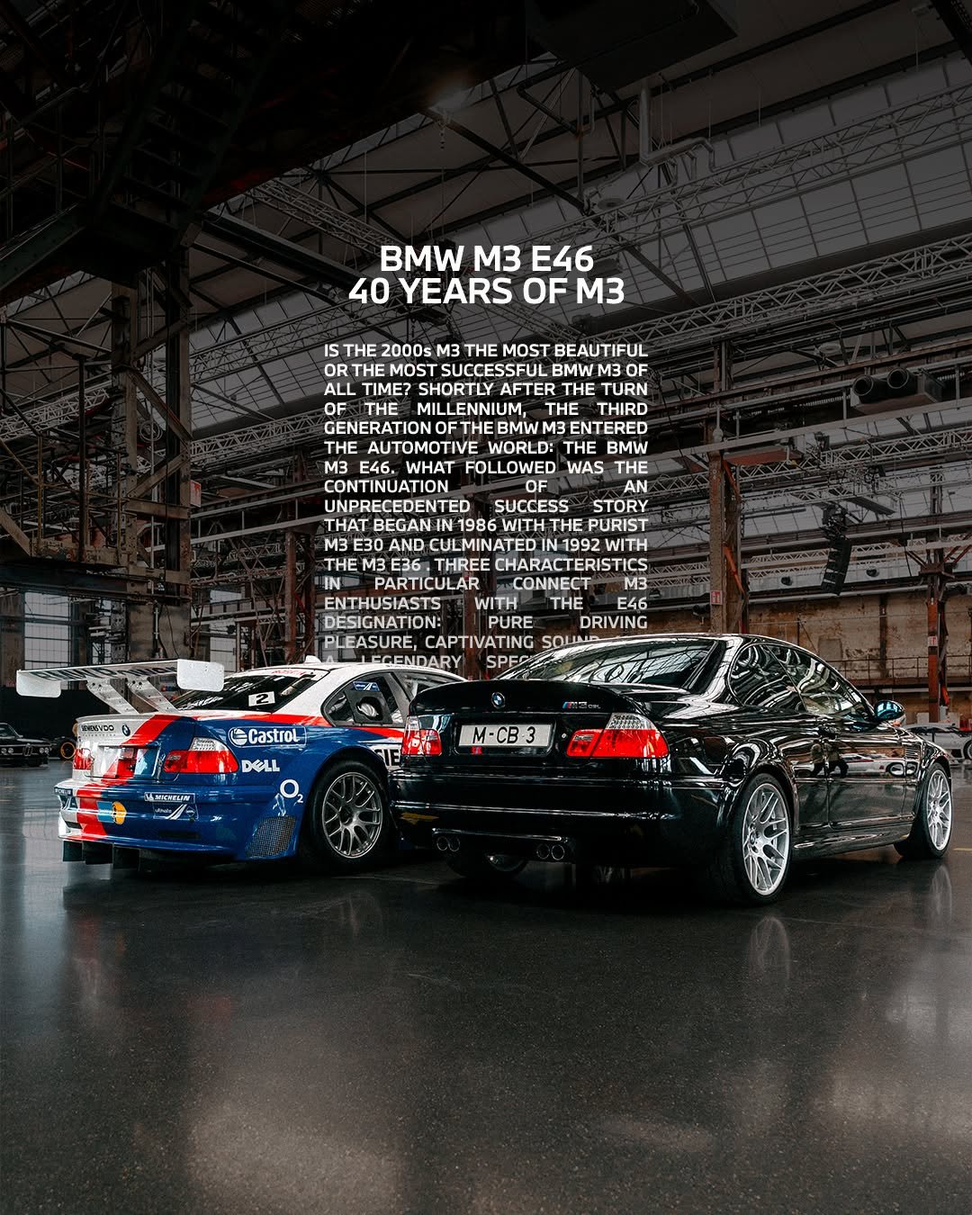 bmwmmotorsport 게시물 이미지: Pure. Raw. Emotion.

#BMW #BMWM #MPower #40yearsM3
