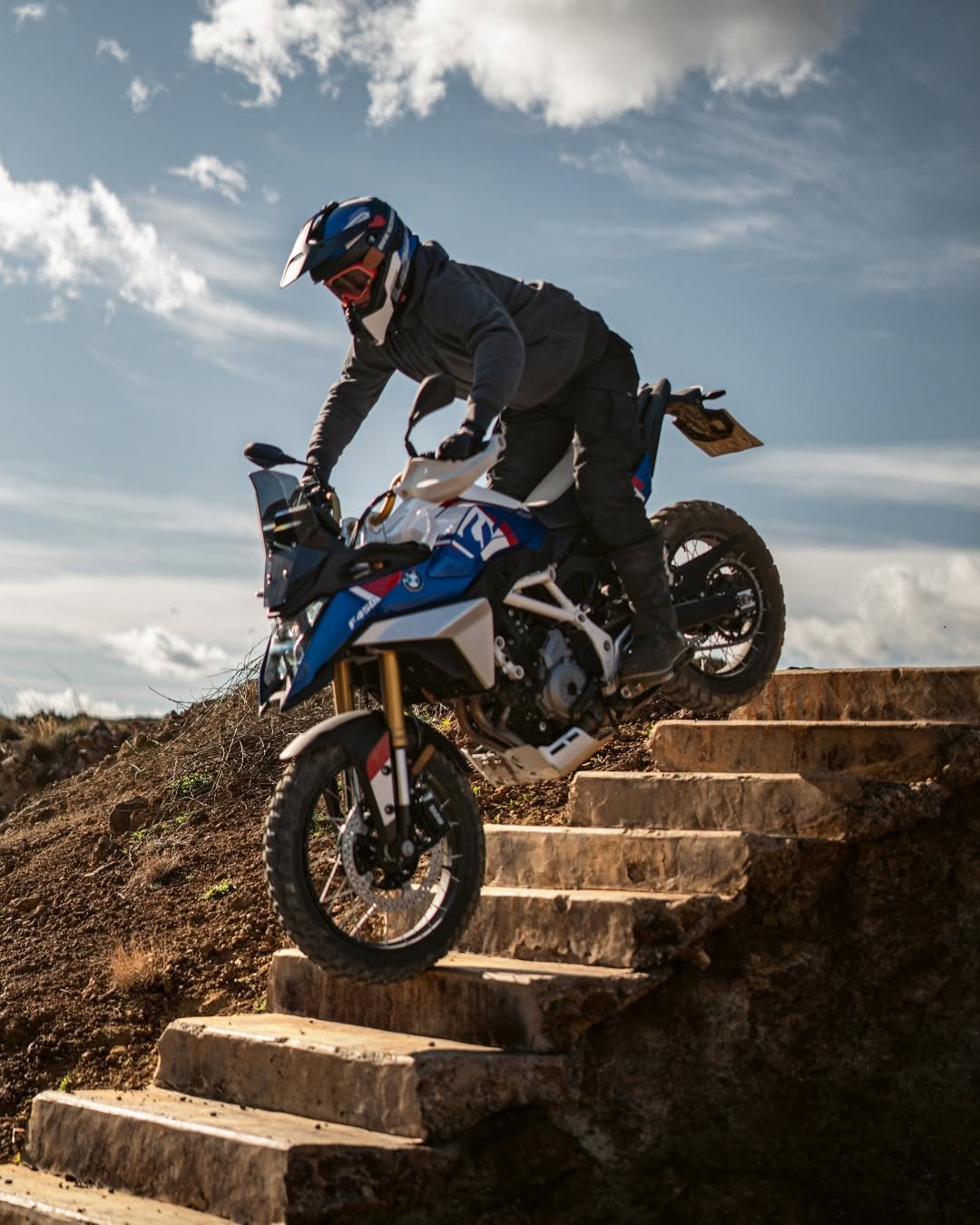 Photo by BMW Motorrad on April 25, 2026. May be an image of racing vehicles, dirt bike, motorcycle, helmet and text.