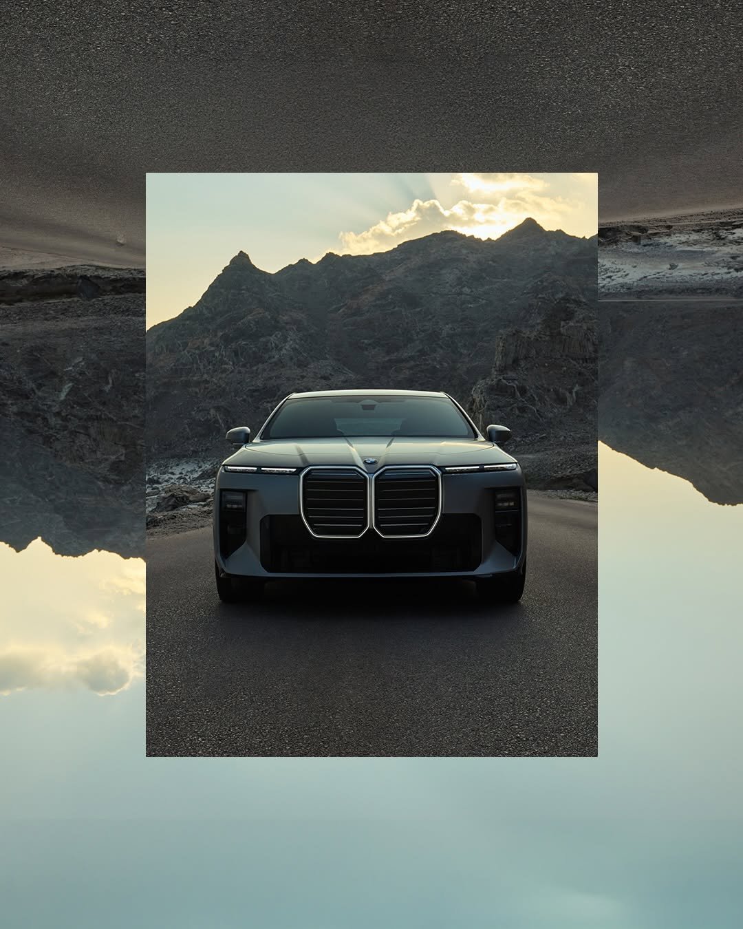 Photo by BMW USA on April 23, 2026. May be an image of wheel, sedan, road and text.