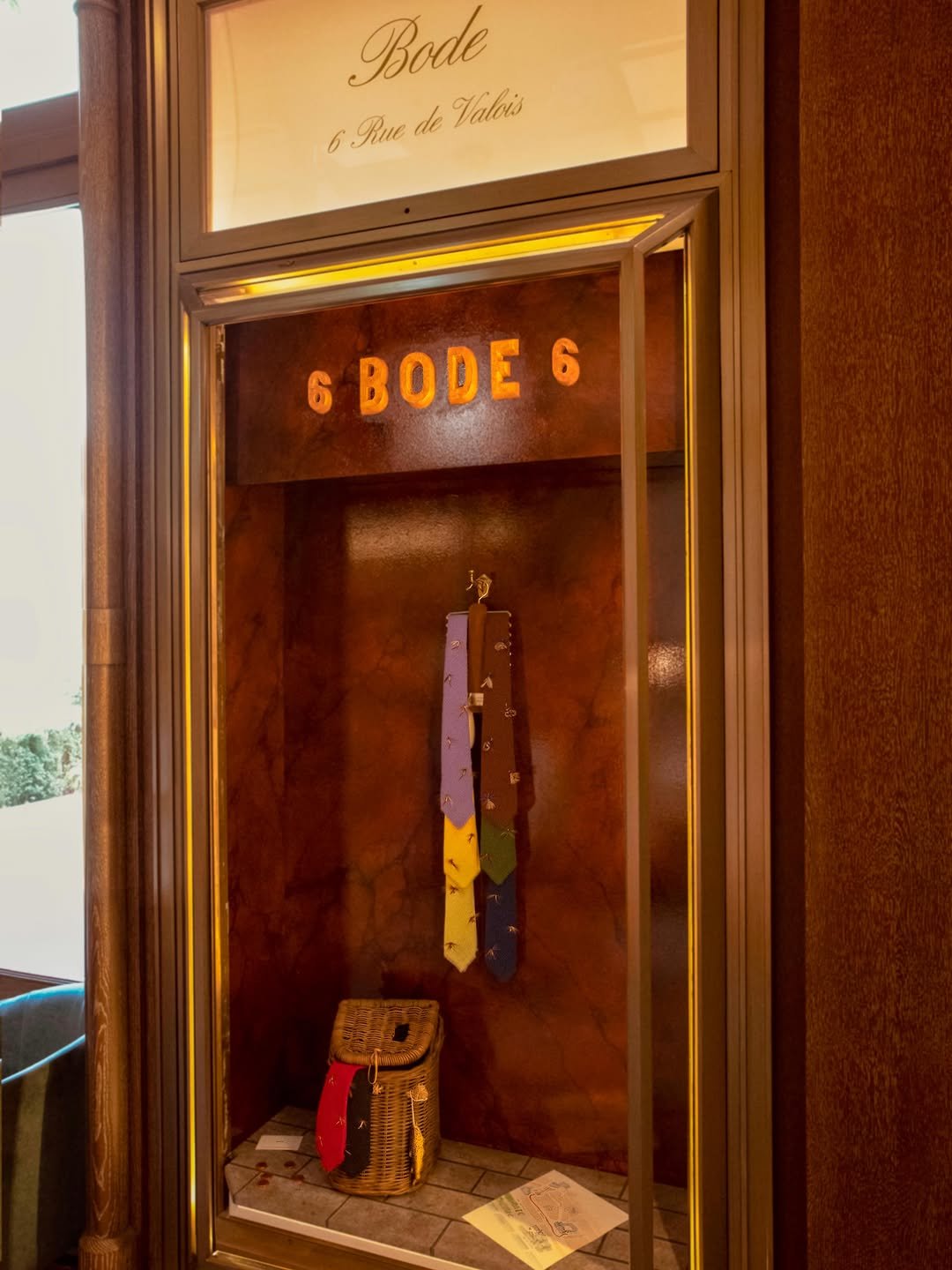 bode 게시물 이미지: This display of Fly-Ties, inside a custom...