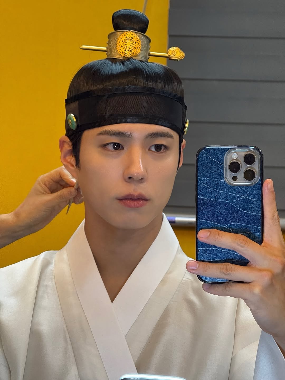 Photo by 박보검 PARK BO GUM on September 27, 2025. May be an image of 1 person, hair and text.