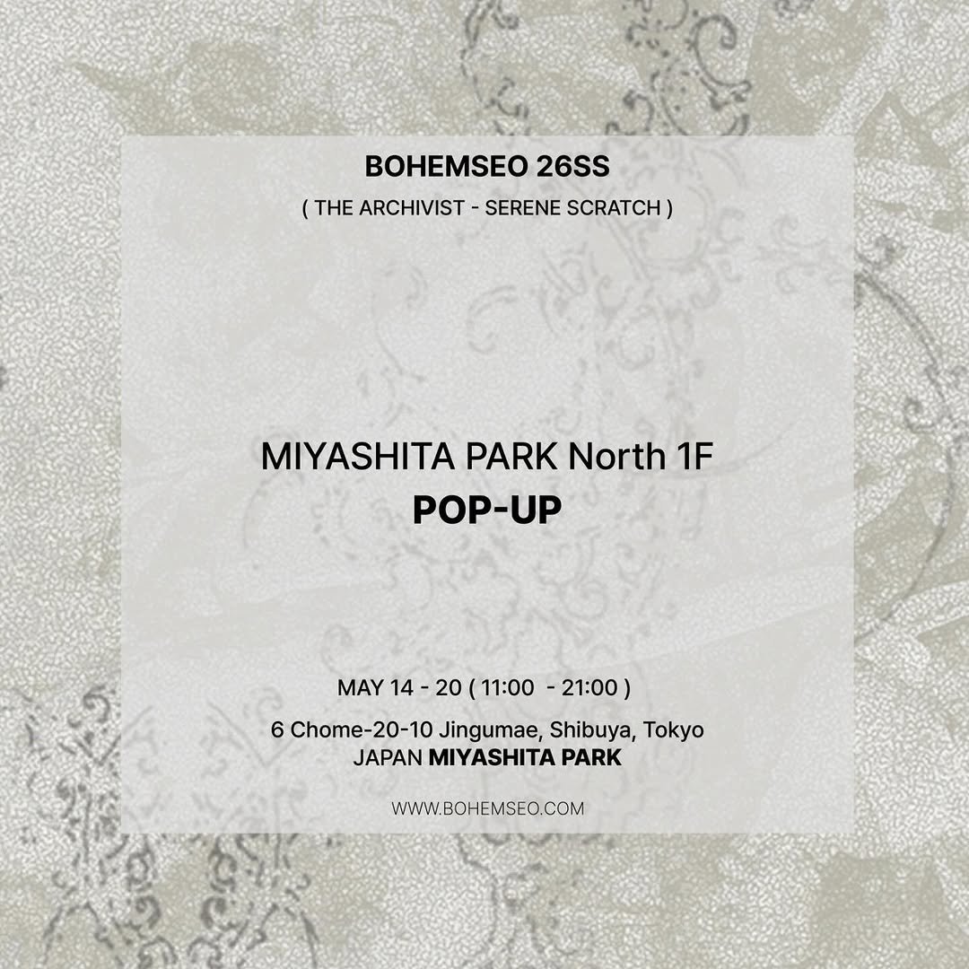 bohemian_seoul 게시물 이미지: 【BOHEMSEO POP-UP】 

韓国発ブランド...