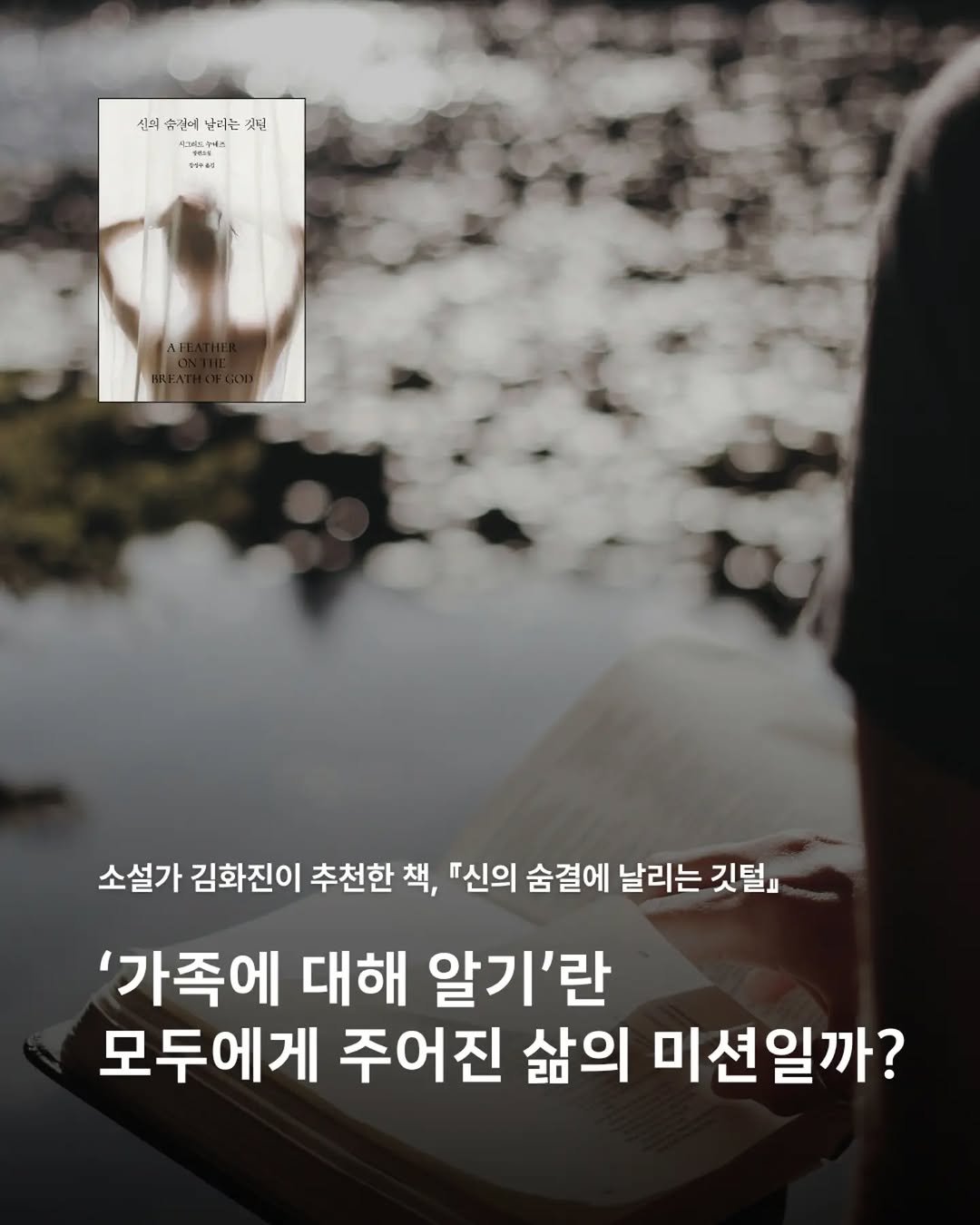 bokbokseoga_publishing 게시물 이미지: ★소설가 김화진 추천 도서★

#신의숨결에날리는깃털
#시그리드누네즈

✍️

'나를...