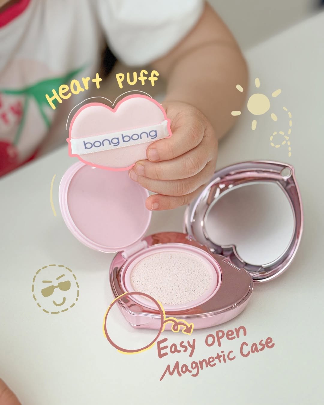 bongbongfriends_official 게시물 이미지: 기쁨이는 요즘 외출 전에 봉봉프렌즈 하트 선쿠션을 꼭 챙겨요

하트 모양 케이스가...