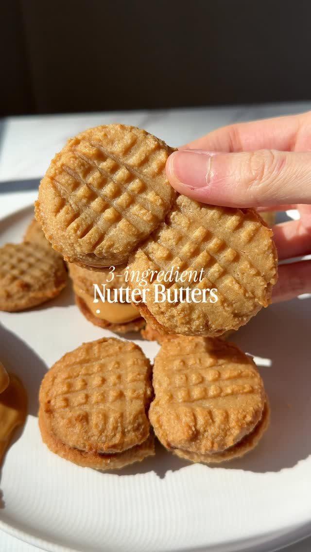 booboosbakeryy 게시물 이미지: Homemade Nutter Butters 🥜 only 3 ingredients +...