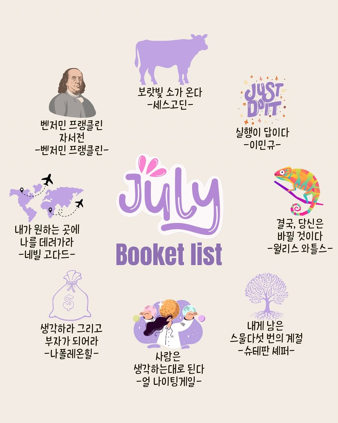 bookkey_dokey 게시물 이미지: 버킷리스트 대신,
북킷리스트📚
⠀
요즘은 일상에
좀 나태해진 느낌이...