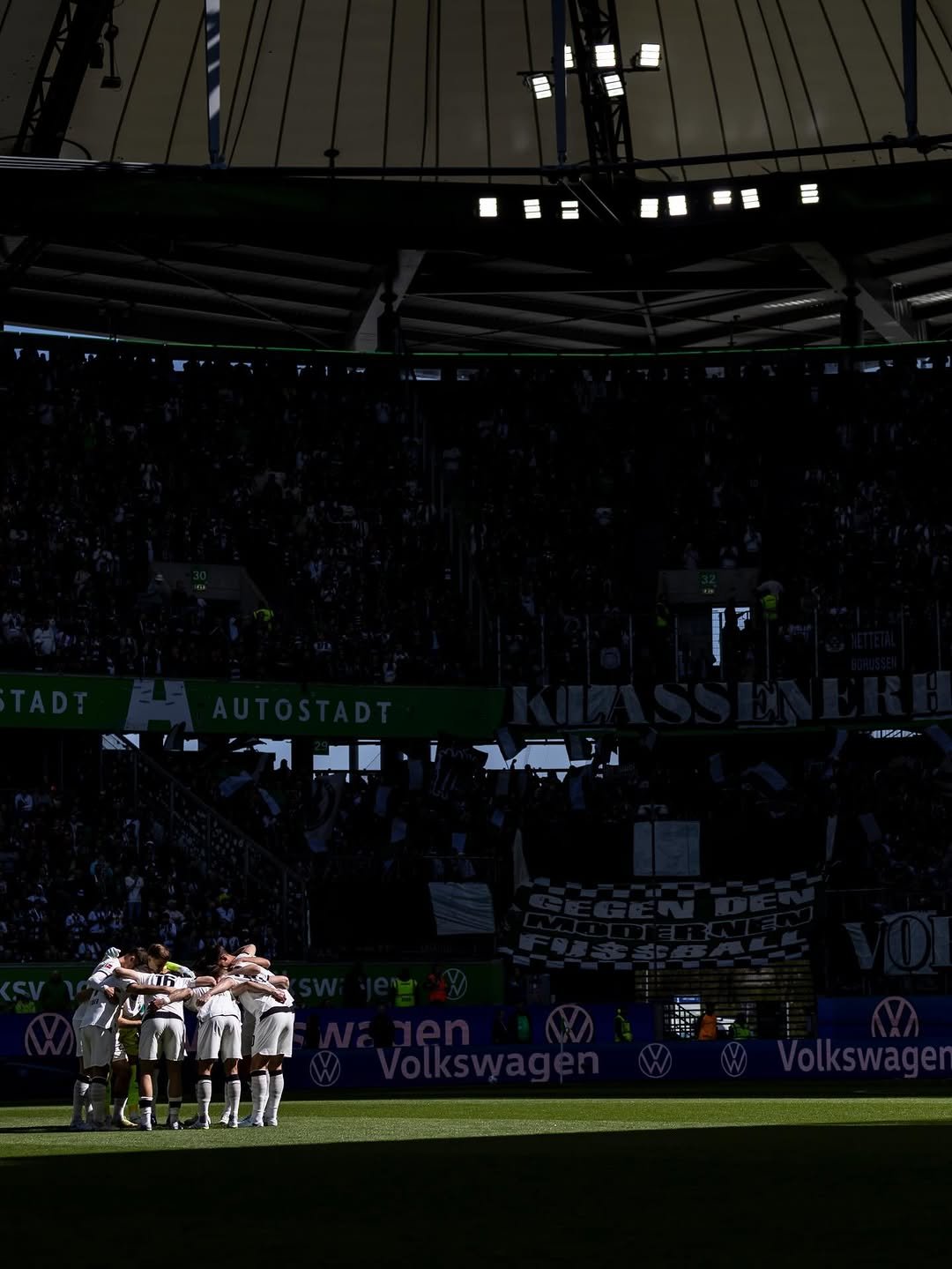 Photo by Borussia Mönchengladbach | Bundesliga in Volkswagen Arena. May be an image of scoreboard, stadium and text.