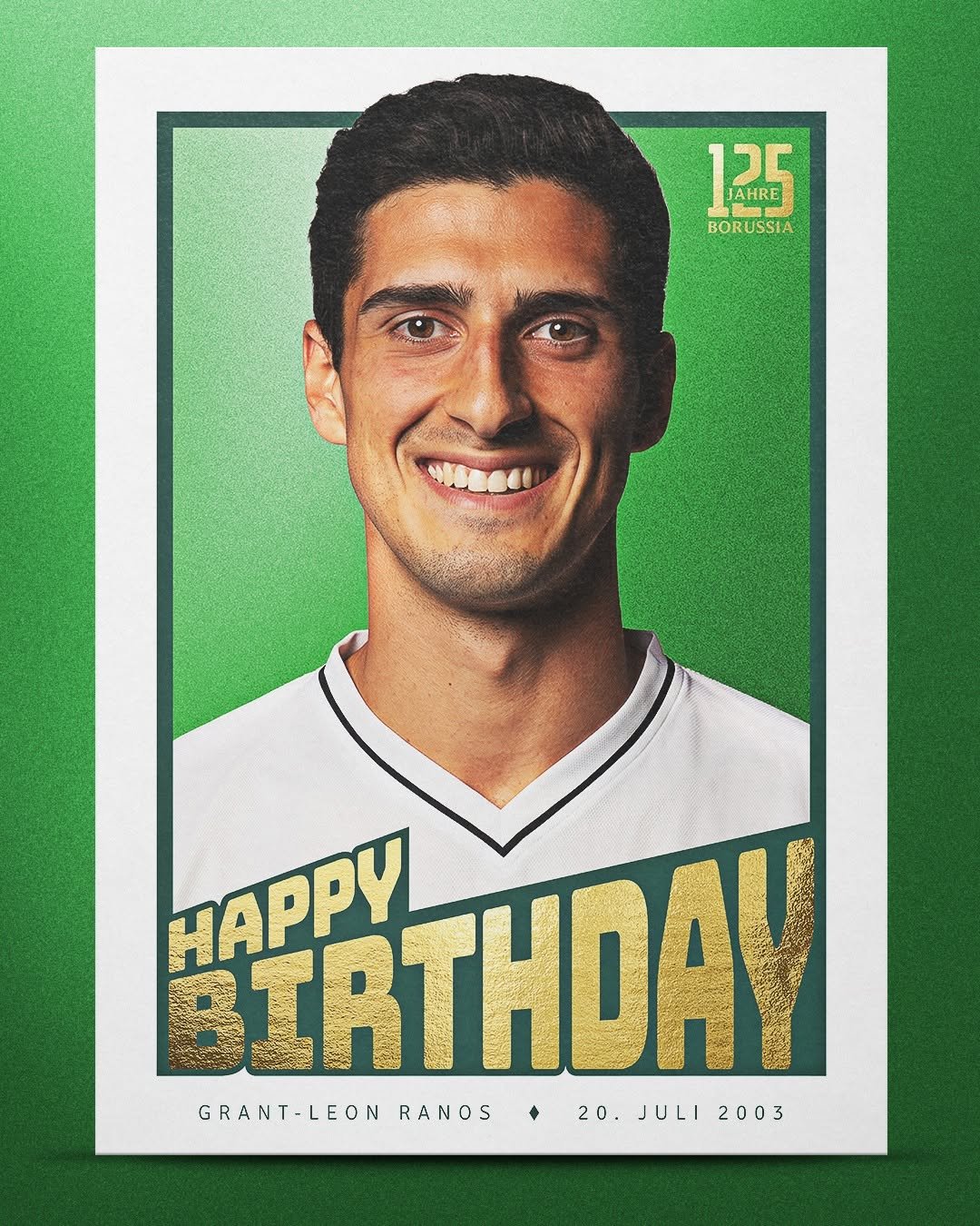 borussia 게시물 이미지: Alles Gute zum 23. Geburtstag, @grant.ranos !...