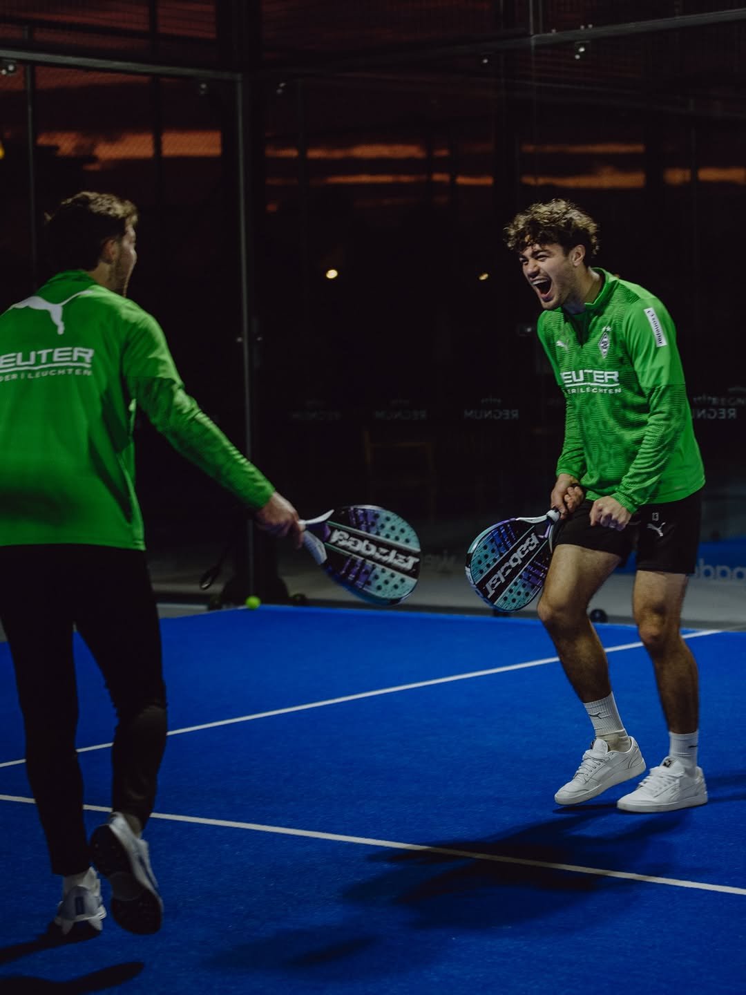 Photo shared by Borussia Mönchengladbach | Bundesliga on January 04, 2026 tagging @bundesliga, and @gioareyna. May be an image of tennis, racket, sports equipment and text.
