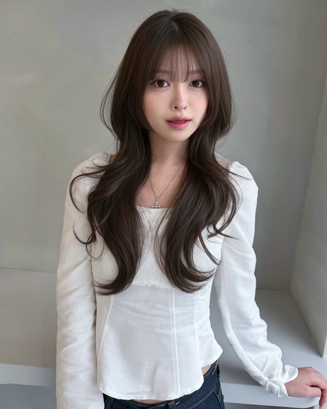 boutique_hyeseon__ 게시물 이미지: 가벼우면서 날려보이지 않고 
볼륨감 가득 여리여리해 보이는
...