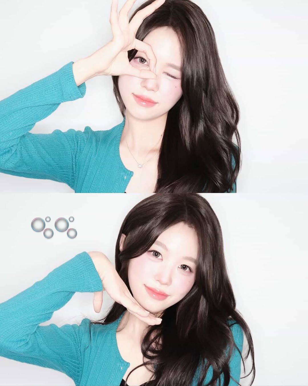 Photo by 강남미용실 더부띠끄 채림ㅣ탈색없이염색,브라운염색,웨딩염색 on April 15, 2026. May be an image of one or more people, hair, top and text.