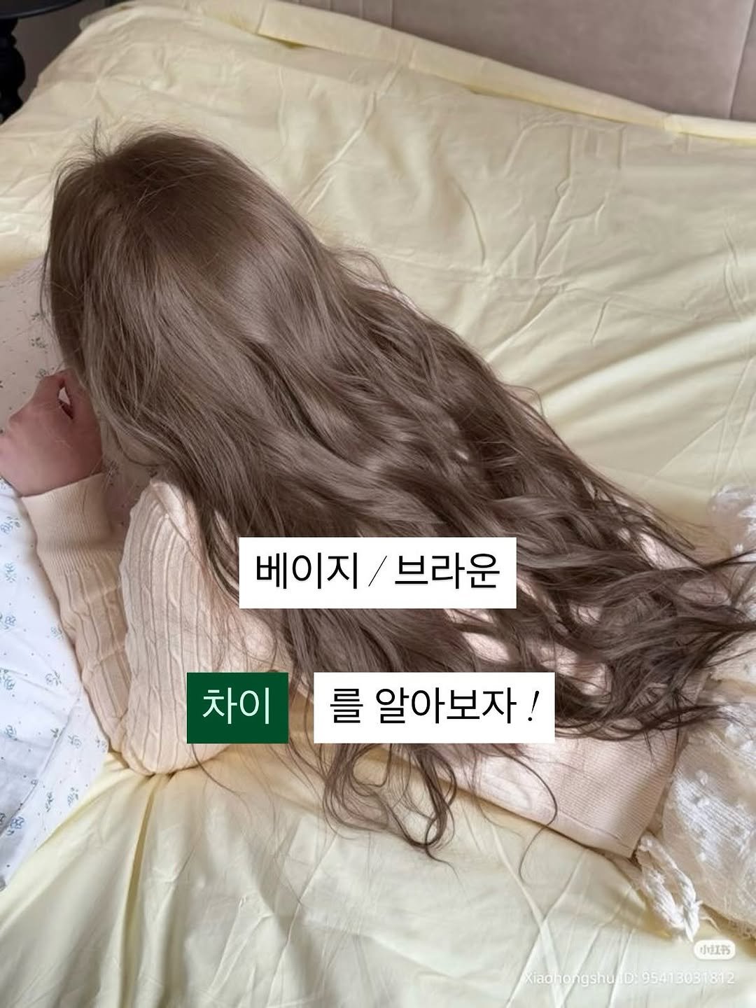 Photo by 연남동미용실 더부띠끄 윤주 |탈색없이염색 • 애쉬브라운 • 매트브라운| on January 07, 2026. May be a meme of one or more people, hair and text that says '베이지 베이지/브라운 / 브라운 차이 차이를알아보자! 를 알아보자! 小红书 KiadhongshuD:95413031812 D 95413031812 Xiaoho'.