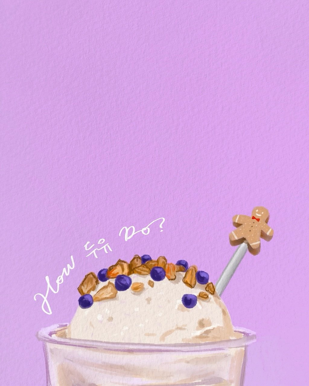 Photo by 볼비(bowl-b) on September 04, 2025. May be an illustration of ice cream, smoothie and text that says 'How 두유 두위20? po?'.