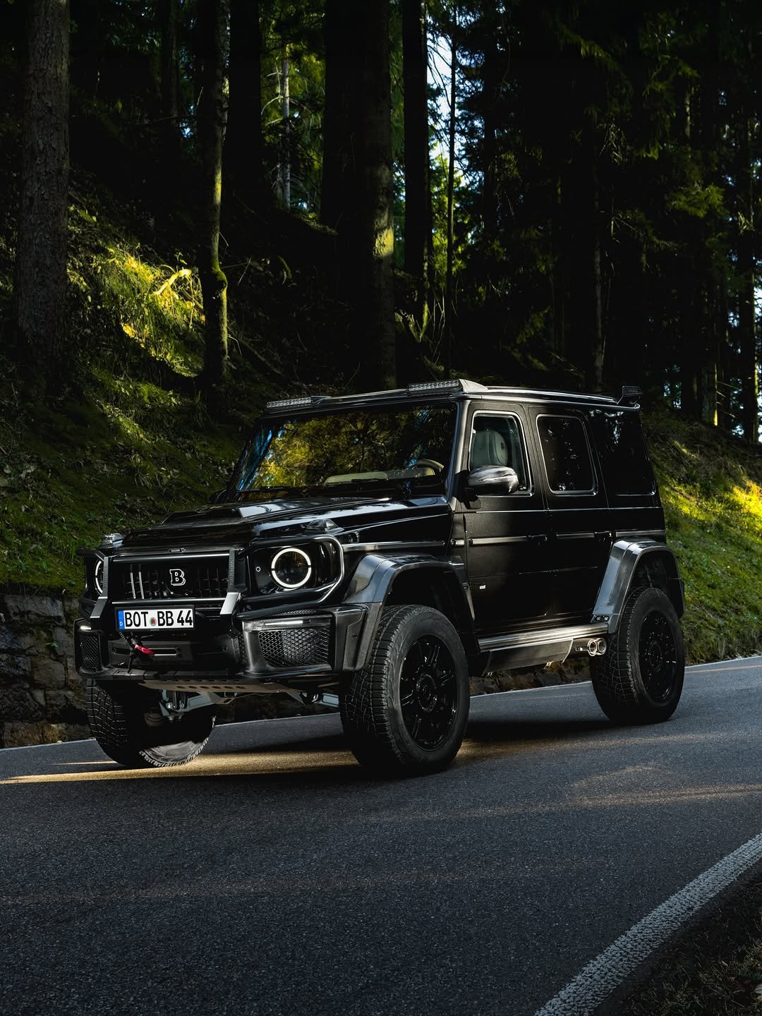 Photo by BRABUS on February 21, 2026. May be an image of jeep, motorcycle, wheel, road and text that says 'BOT.BB44'.