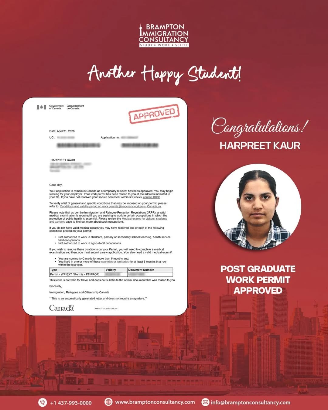 bramptonimmigration 게시물 이미지: Hard work, patience, and the right planning...