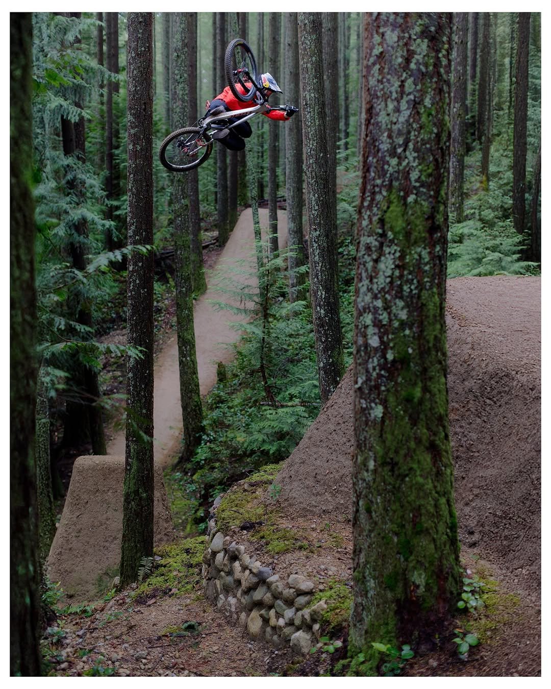 Photo shared by Brandon Semenuk on October 28, 2025 tagging @tobycowley, and @mipsprotection. May be an image of dirt bike and text.