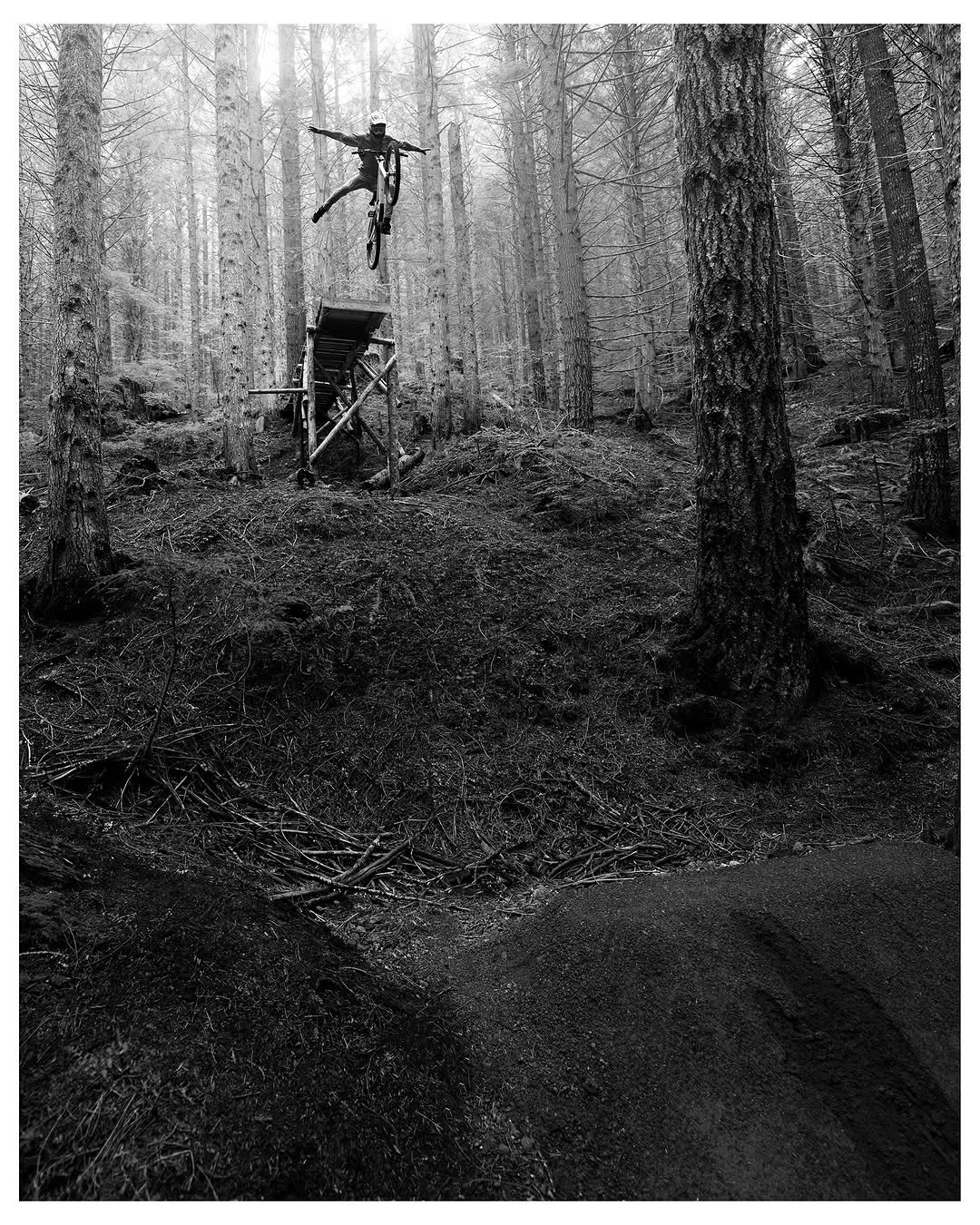 Photo shared by Brandon Semenuk on April 23, 2026 tagging @tobycowley, and @srammtb. May be a black-and-white image of poster and text.