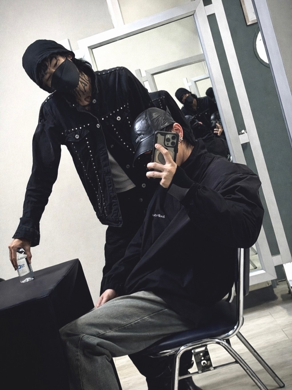 Photo shared by BRIGHT on February 15, 2026 tagging @jareji. May be an image of face mask, parka, gas mask and text.