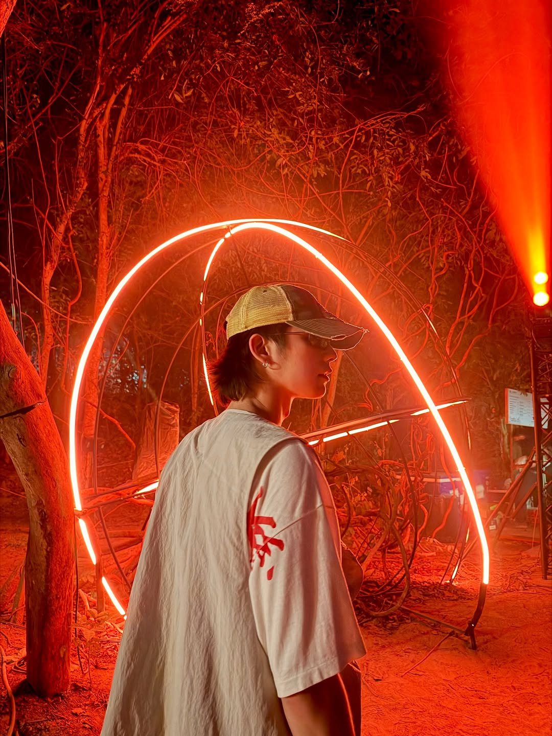 Photo by BRIGHT on December 16, 2025. May be an image of fire, sparkler and text.