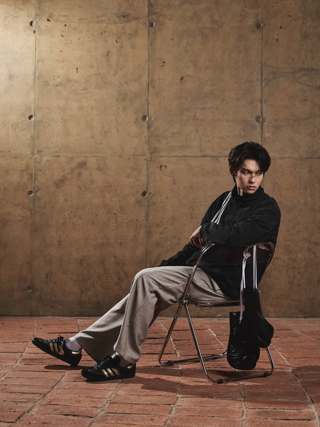 Photo shared by BRIGHT on October 17, 2025 tagging @adidasthailand. May be an image of footwear, wheelchair and text.