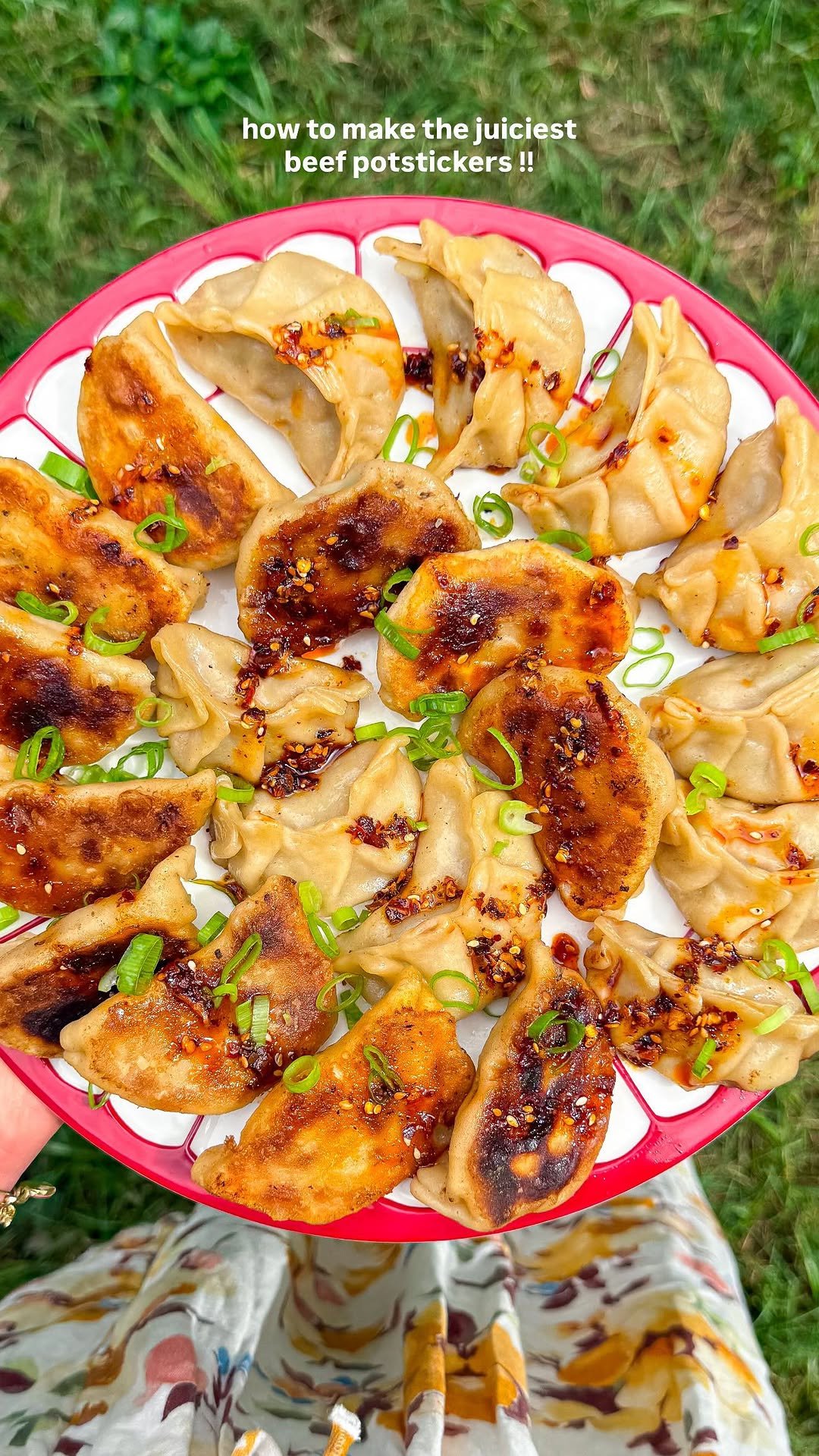 brightmomentco 게시물 이미지: the juiciest beef potstickers made at home!!...