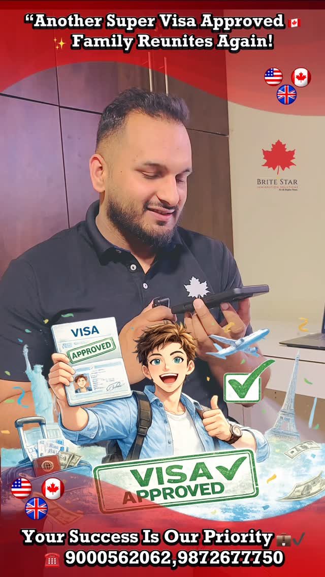 britestarimmigration 게시물 이미지: 🎉 Another Super Visa Approved 🇨🇦✨

Parents’...