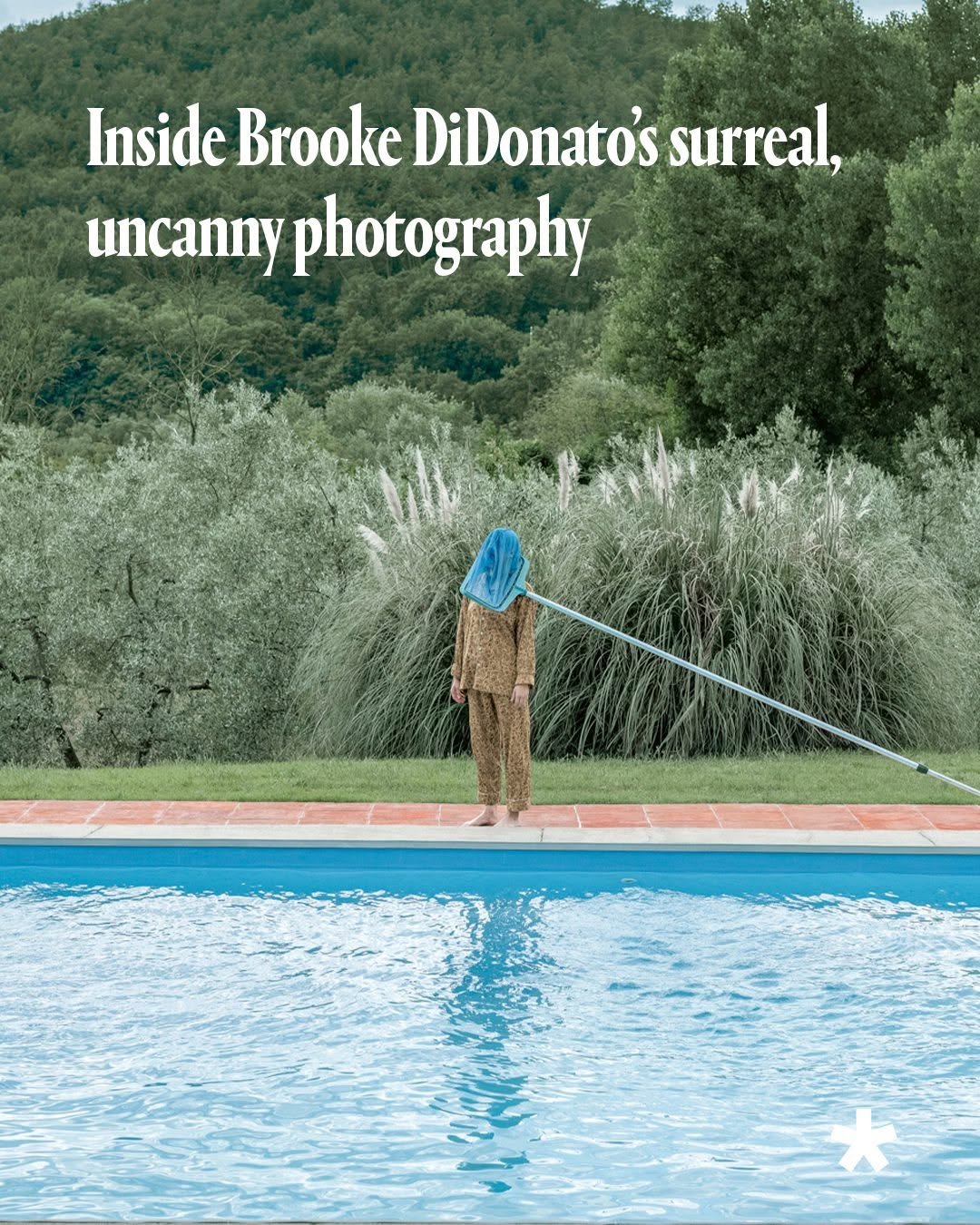 Photo by Wallpaper* on January 24, 2026. May be an image of magazine and text that says 'Inside Brooke DiDonato's surreal, uncanny photography'.