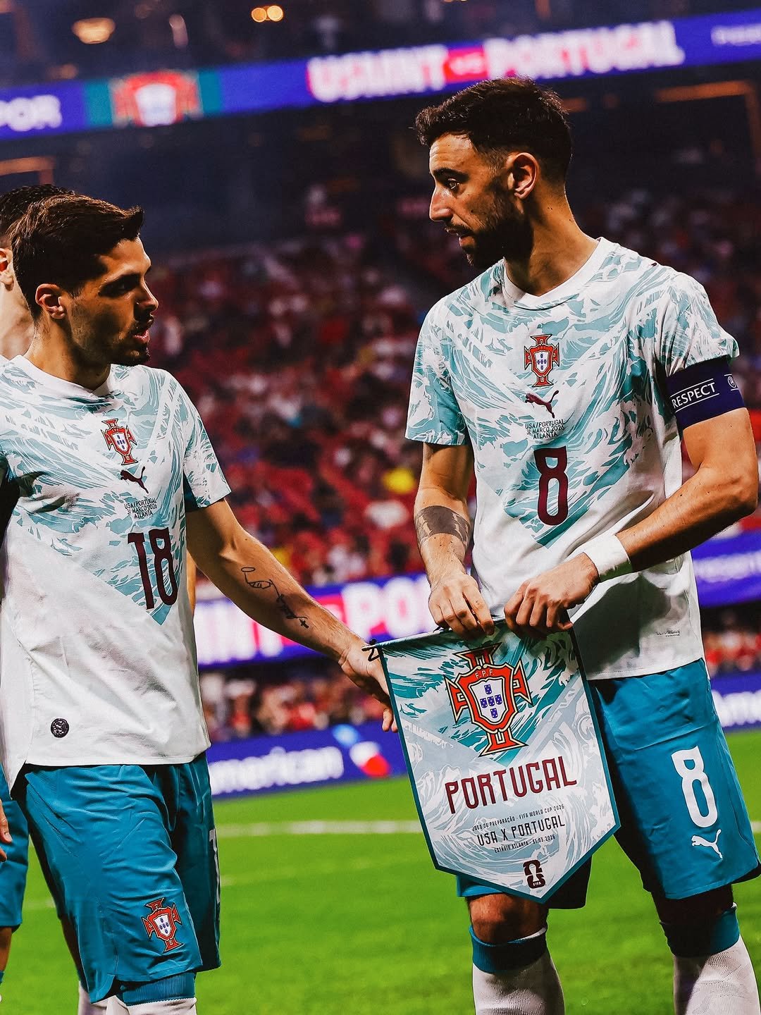 Photo by Bruno Fernandes on April 01, 2026. May be an image of football, soccer, ball, stadium and text.