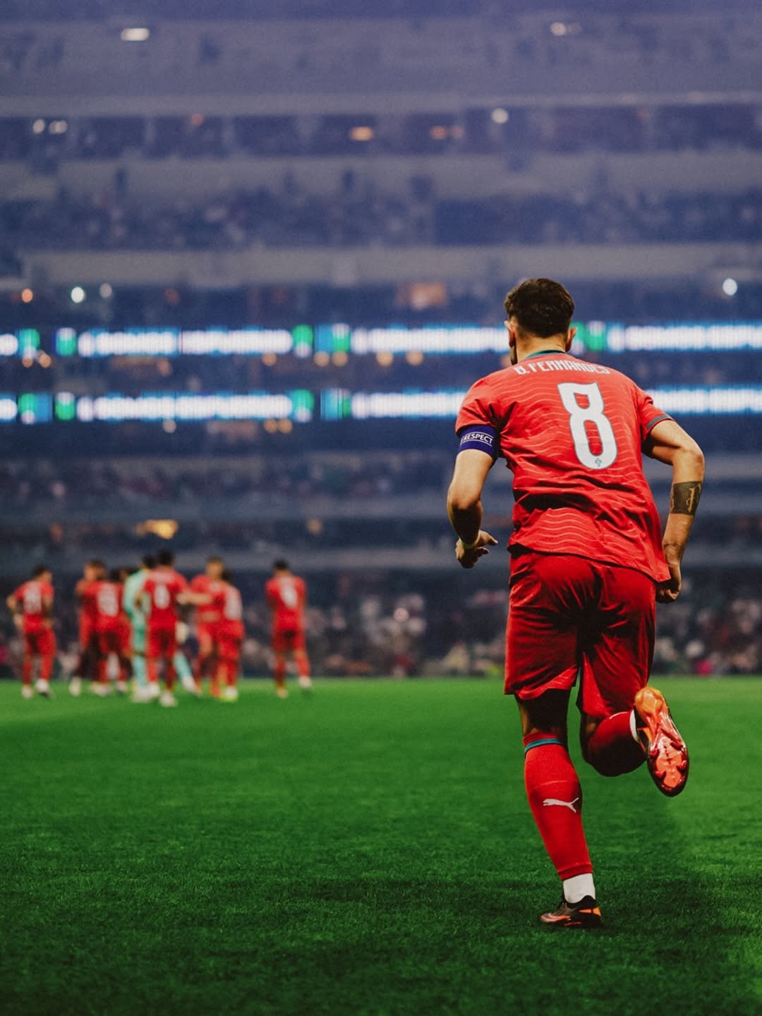 Photo by Bruno Fernandes on March 29, 2026. May be an image of football, soccer, ball, stadium and text.