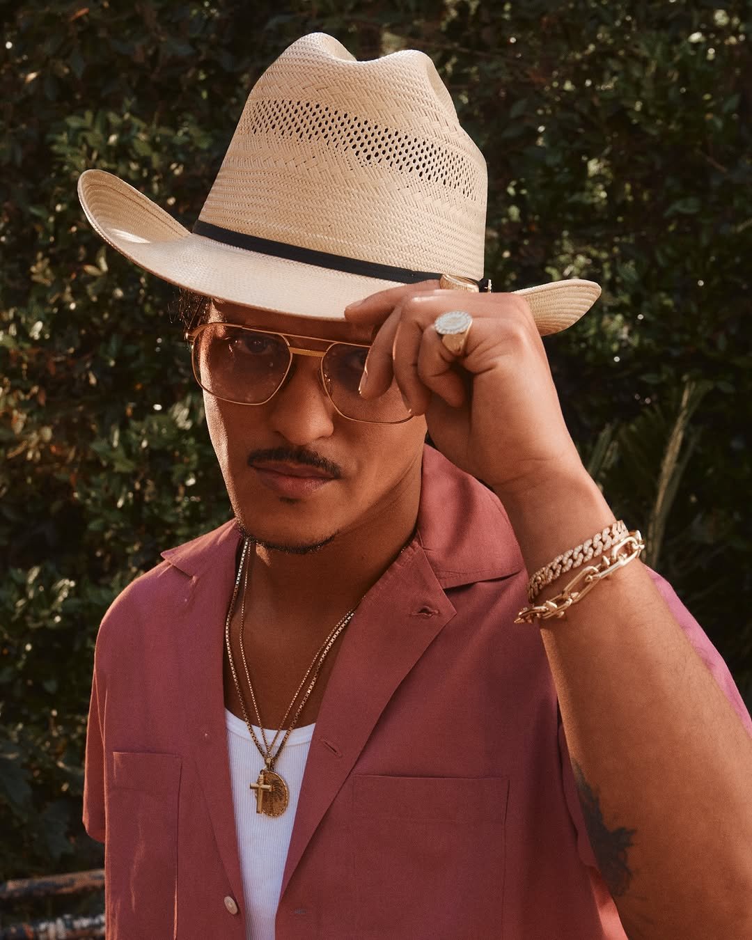 Photo shared by Stetson on June 05, 2025 tagging @brunomars, and @rickyregal.